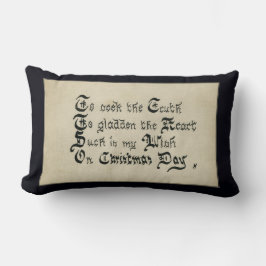 Cojín Lumbar Día de los Navidades: deseo de vacaciones en Victo