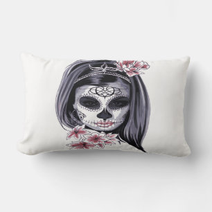 Cojín Lumbar Día de Muertos Día de la Calavera del Azúcar