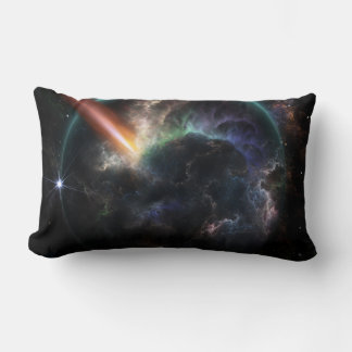 Cojín Lumbar Día Del Arte Fractal De Ciencia Ficción Asteroide