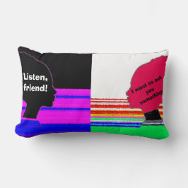 Cojín Lumbar Dialogue Art Pillow