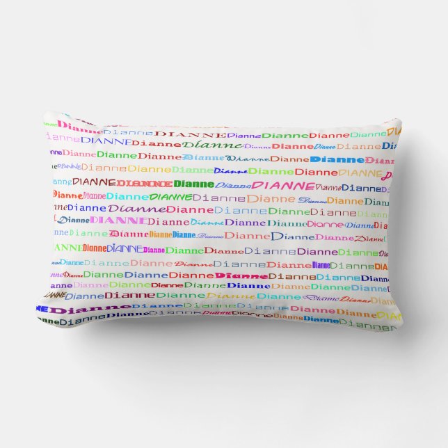 Cojín Lumbar Dianne Text Design II Lumbar Pillow (Anverso)