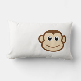 Cojín Lumbar Dibujo animado del mono