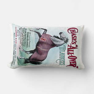 Cojín Lumbar diecinueveavo C. Mantas de caballo de la caza