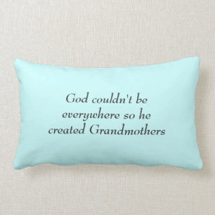 Cojín Lumbar Dios creó a abuelas