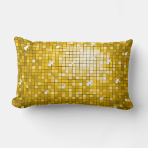 Cojín Lumbar Disco Tiles Gold pilaf