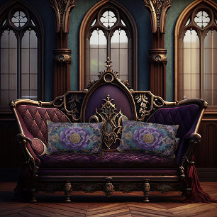 Cojín Lumbar Diseño antiguo Academia oscura Lumbar Pillow