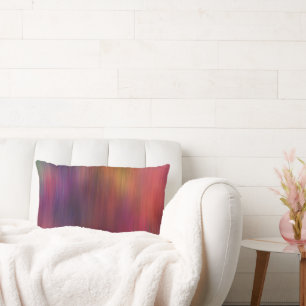 Cojín Lumbar diseño artístico con acento audaz morado y magenta