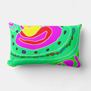 Cojín Lumbar diseño colorido con dos lados de patrón para girar