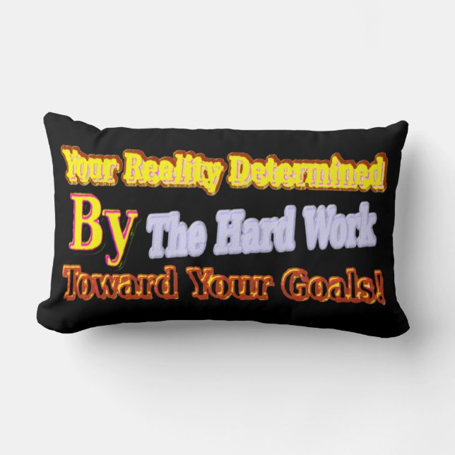 Cojín Lumbar Diseño Cuto De Arte Sobre "Tu Realidad". Comprar (Anverso)