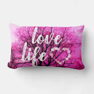 Cojín Lumbar Diseño de árbol rosa - Vida amorosa