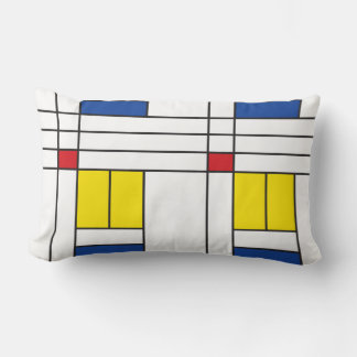 Cojín Lumbar Diseño de Arte Moderno Minimalista De Stijl Mondri