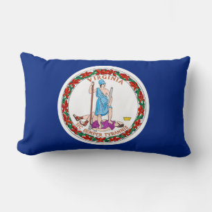 Cojín Lumbar Diseño de bandera del estado de Virginia