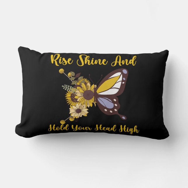 Cojín Lumbar diseño de bebé retro boho (Anverso)