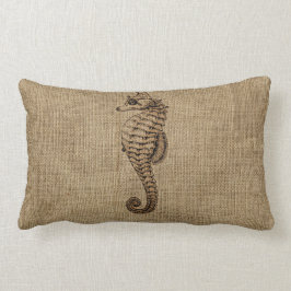 Cojín Lumbar Diseño de bronce de Sealife del ilustracion del