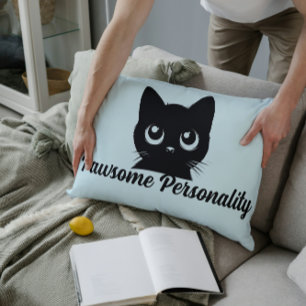Cojín Lumbar Diseño de gato con personalidad impresionante