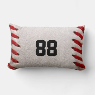 Cojín Lumbar Diseño de jugador de béisbol con número de jersey 