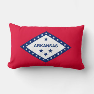 Cojín Lumbar Diseño de la bandera del estado de Arkansas