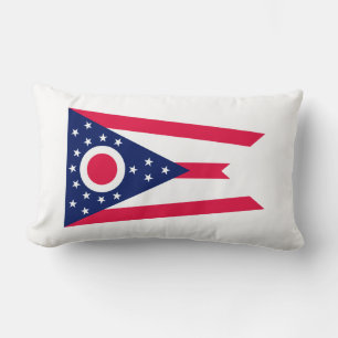 Cojín Lumbar Diseño de la bandera del estado de Ohio