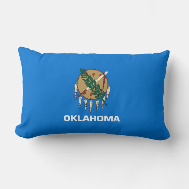 Cojín Lumbar Diseño de la bandera del estado de Oklahoma (Anverso)