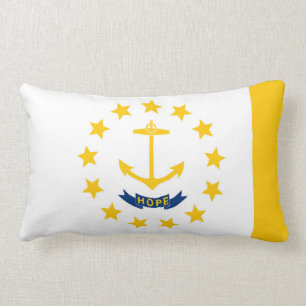 Cojín Lumbar Diseño de la bandera del estado de Rhode Island