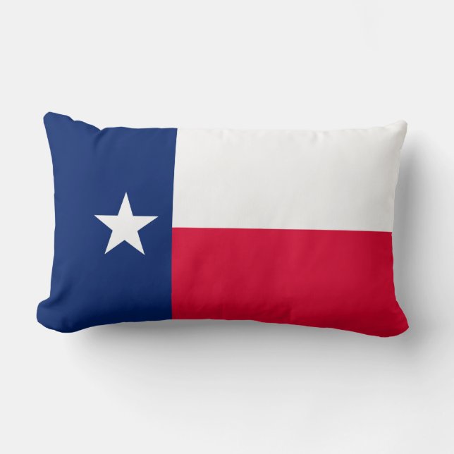 Cojín Lumbar Diseño de la bandera del estado de Texas (Anverso)