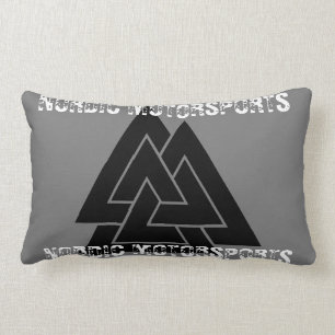 COJÍN LUMBAR DISEÑO DE LOGOTIPO DE VALKNUT NORSE - HACER QUE S