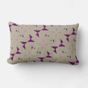Cojín Lumbar Diseño de molino de viento púrpura