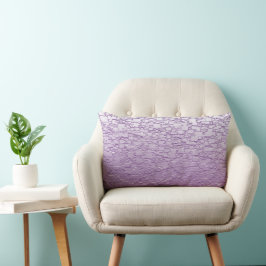 Cojín Lumbar Diseño de mosaico mini de color morado
