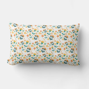Cojín Lumbar Diseño de Patrón Floral Plano-23102
