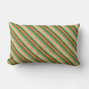 Cojín Lumbar Diseño de patrones aztecas coloridos lindos