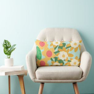 Cojín Lumbar Diseño floral