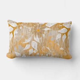 Cojín Lumbar Diseño floral elegante.