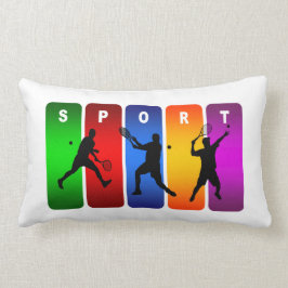 Cojín Lumbar Diseño fresco estupendo del deporte del tenis