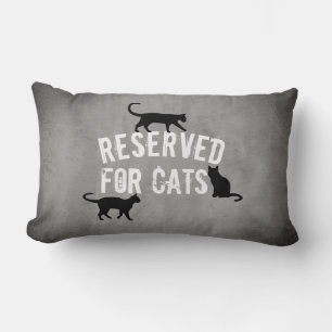Cojín Lumbar diseño lindo de gato reservado para gatos grises a