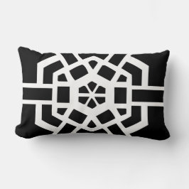 Cojín Lumbar diseño moderno en blanco y negro