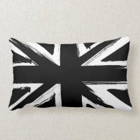 Diseño negro abstracto retro del Union Jack