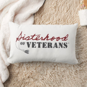 Cojín Lumbar Diseño Orgullo Militar Hermanas de Veteranos