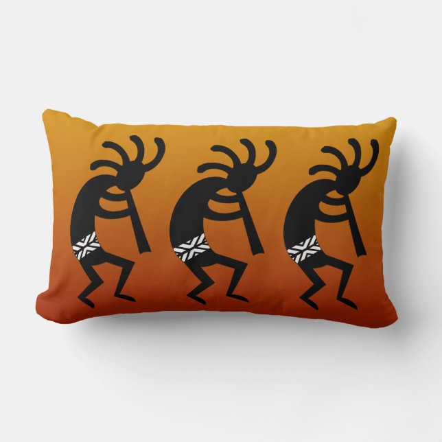 Cojín Lumbar Diseño Suroeste Kokopelli (Anverso)