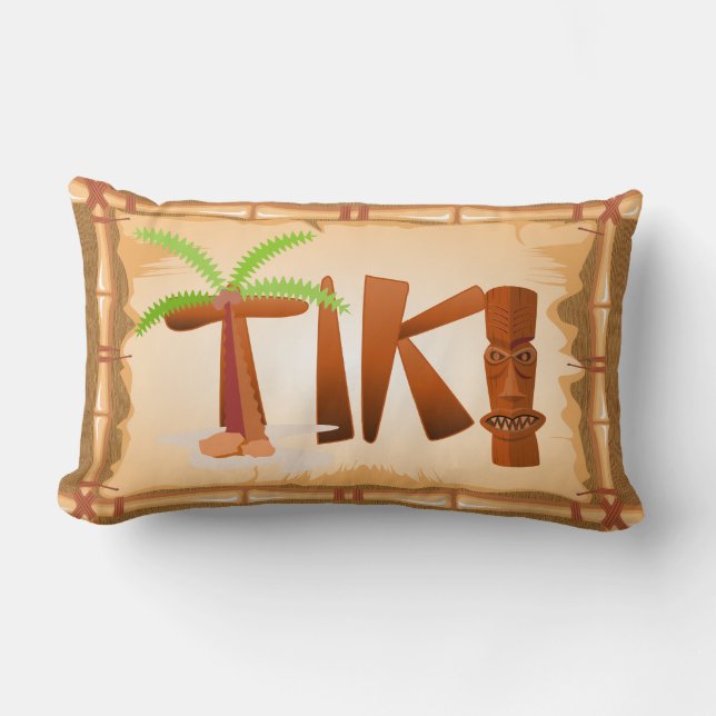 Cojín Lumbar Diseño Tiki (Anverso)