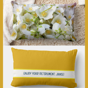 Cojín Lumbar Disfruta Personalizado De Tu Jubilación Flores Jaz
