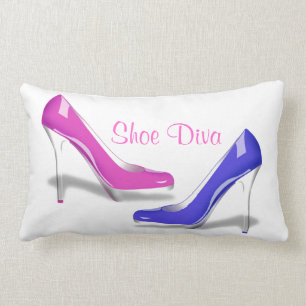 Cojín Lumbar Diva del zapato - los zapatos me hacen el estilete