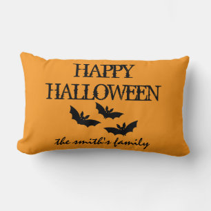 Cojín Lumbar Diviértete feliz Halloween Truco o trato Murciélag
