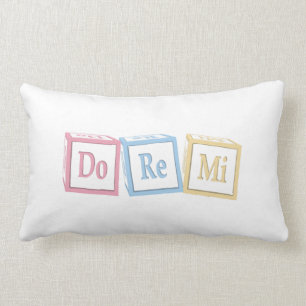 Cojín Lumbar "Do Re Mi" Solfeggio Baby Bloquea La Música Infant