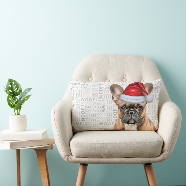 Cojín Lumbar Dog Lover Christmas Cute French Bulldog Holiday (Silla)