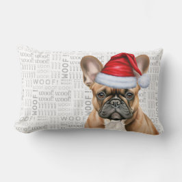 Cojín Lumbar Dog Lover Christmas Cute French Bulldog Holiday