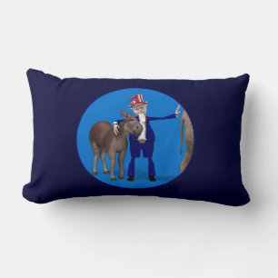 Cojín Lumbar Donkey Lover Tío Sam