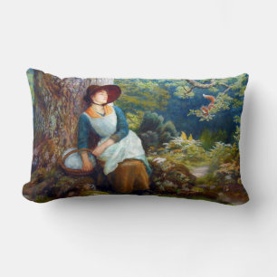 Cojín Lumbar Dormido en el bosque (por Arthur Hughes)