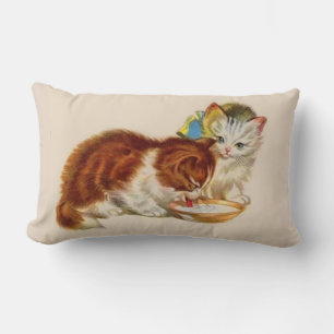 Cojín Lumbar dos adorables gatitos impresos