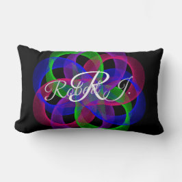 Cojín Lumbar Double Loop Mesh Geometric Throw Pillow