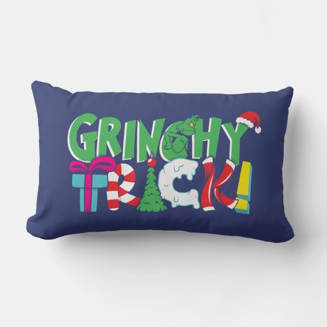 Cojín Lumbar Dr. Seuss | Grinchy Truco (Anverso)
